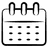 Calendar icon for event date